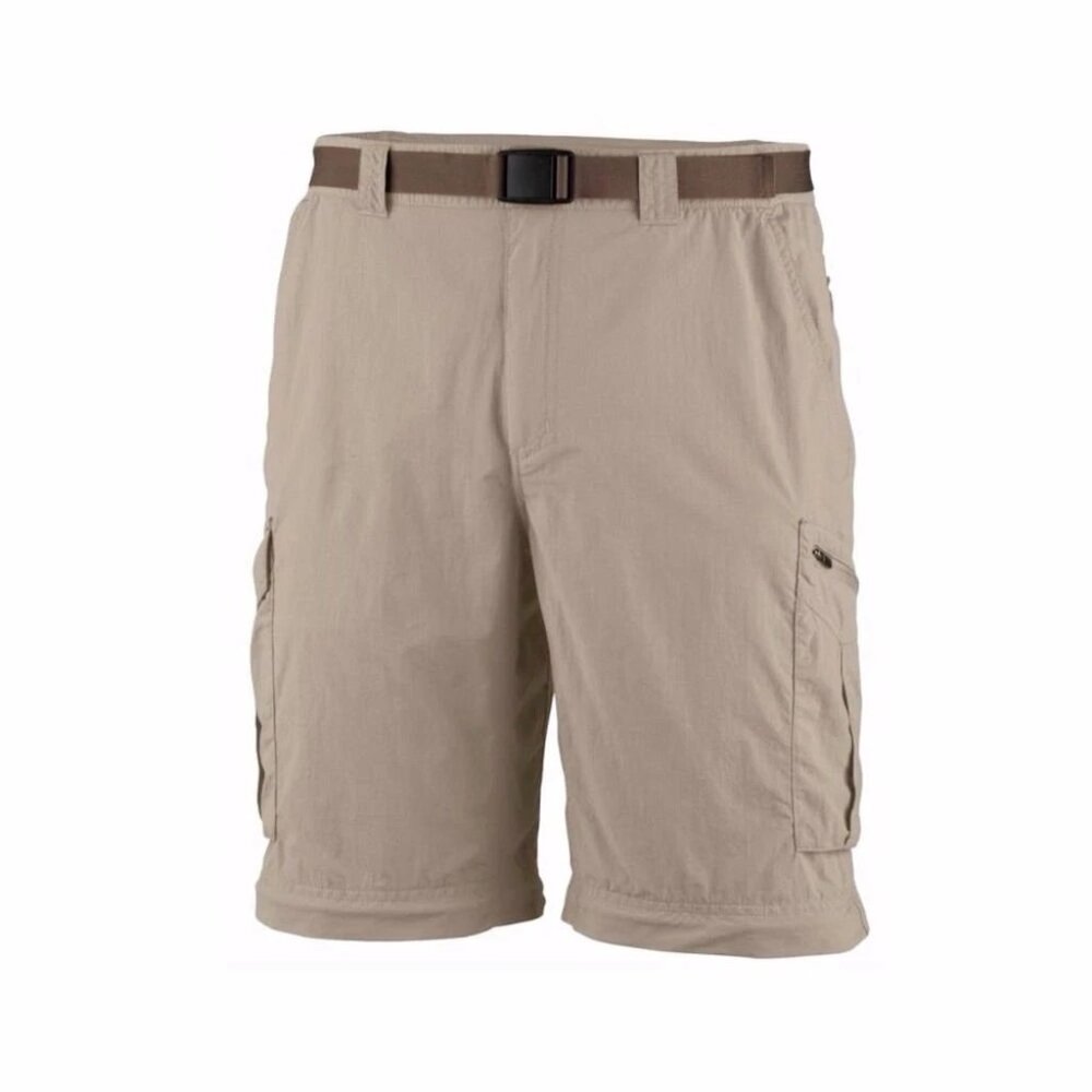 Columbia Mens Size  34 X 12 Beige Kestrel Trail Omni-Wick UPF 50 Shorts NEW